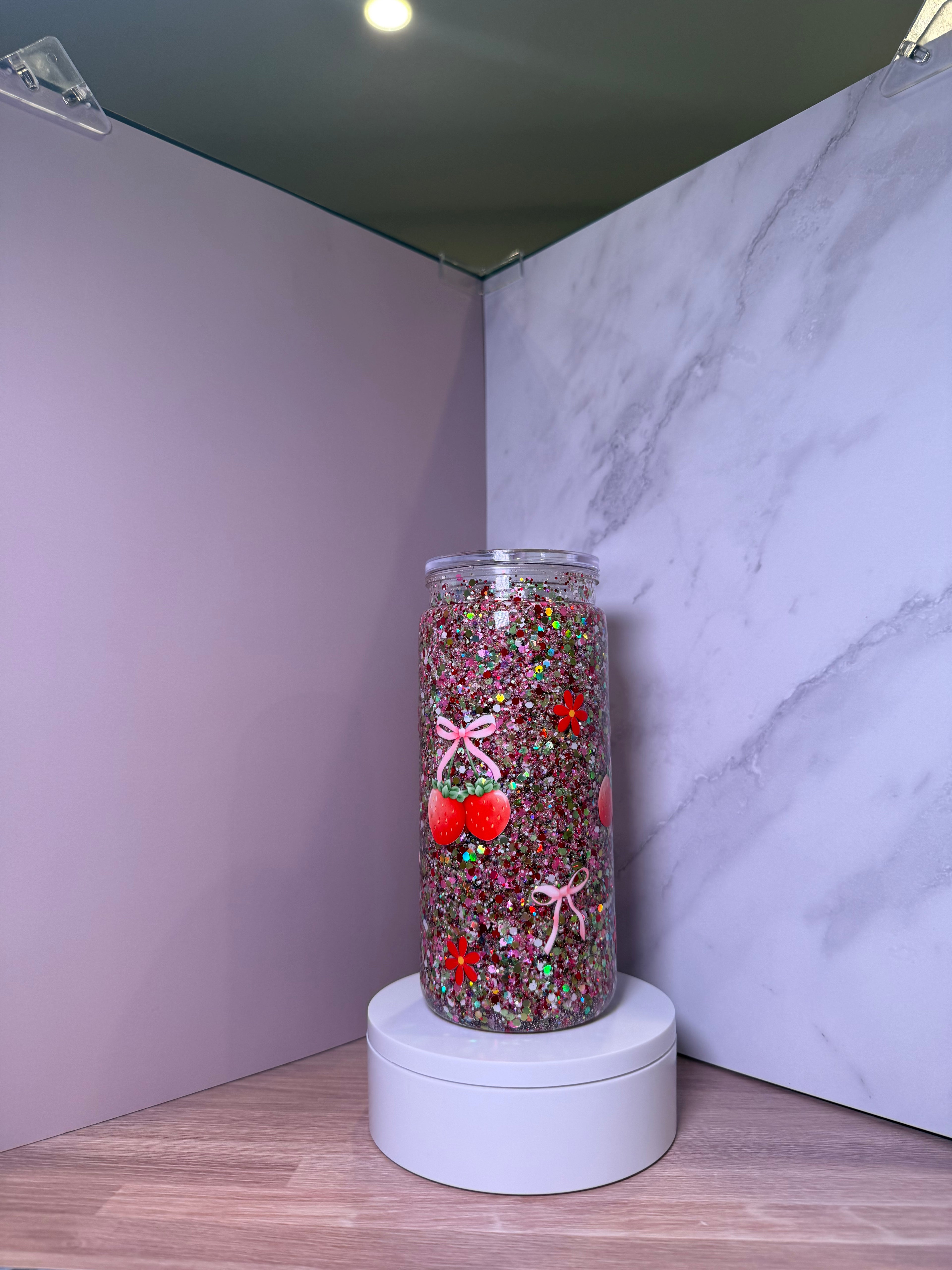 20 oz Glitter Acrylic Snow Globe